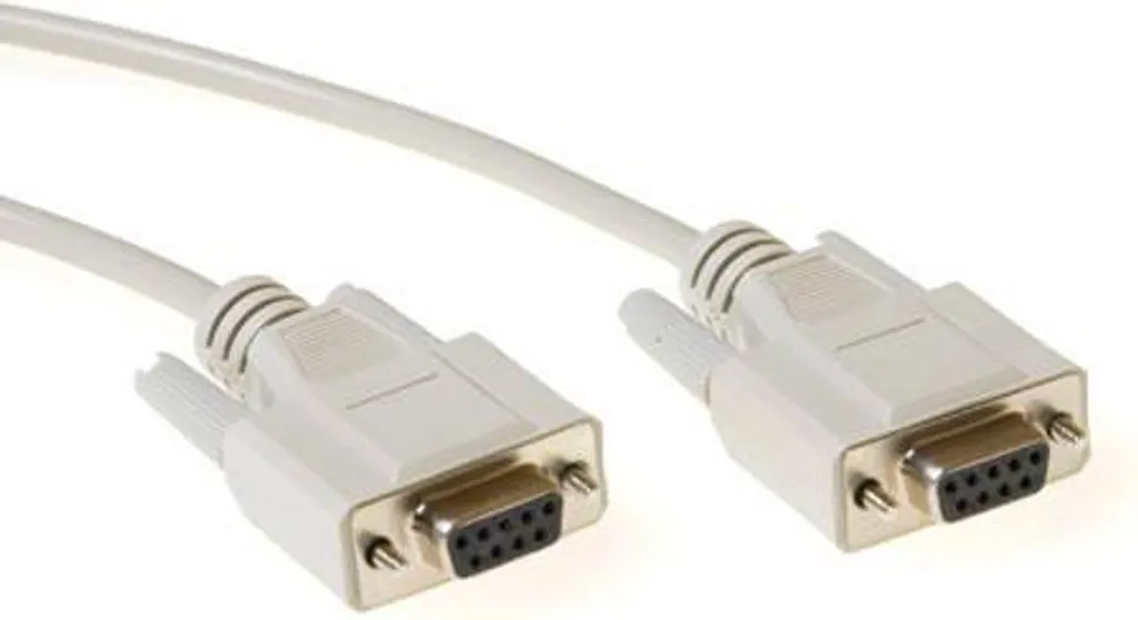 Cavo RS232 10 Metri ACT AK7326 DB9 F/F Beige Alta Qualità