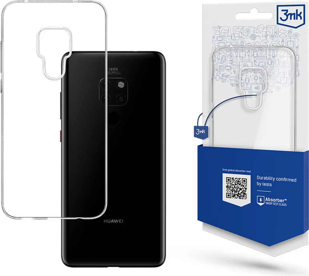 3mk Clear Case Cover per Huawei Mate 20 trasparente backcover