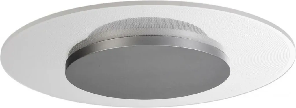 Plafonnier pour faux plafond Zaniah 12W 3000K argent pour bureau pro