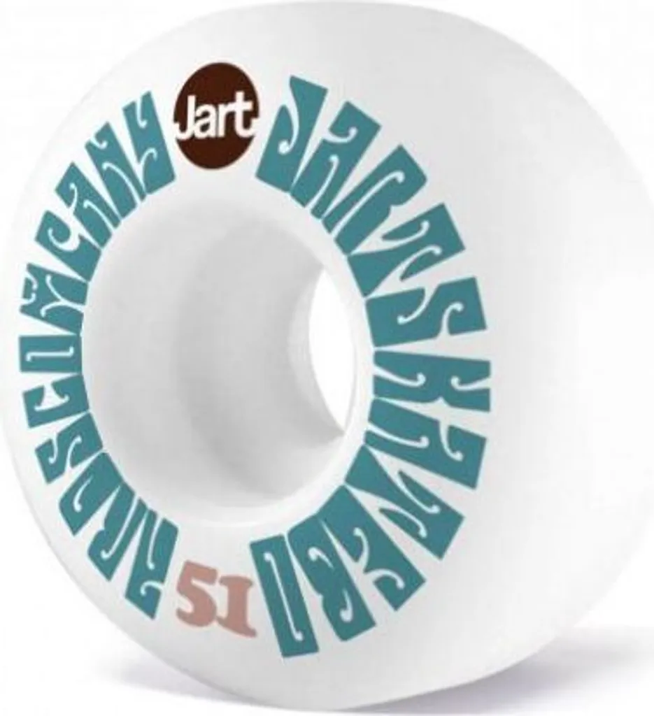Roues JART 51mm 102a Woodstock Blanc Haute Résistance pour le Street