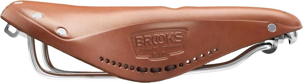 Brooks B17 Imperial, Fahrradsattel, Track, Braun, Einfarbig, Leder, 17,5 cm