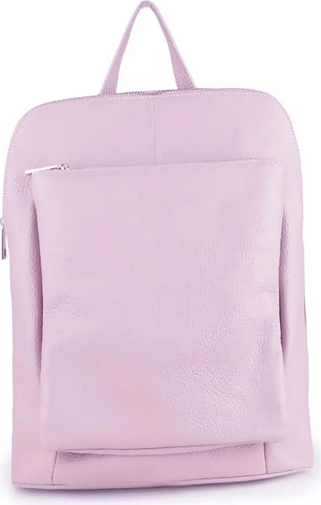 Petit Sac à Dos de Ville en Cuir Violet Lilas Florence - Chic et Urbain