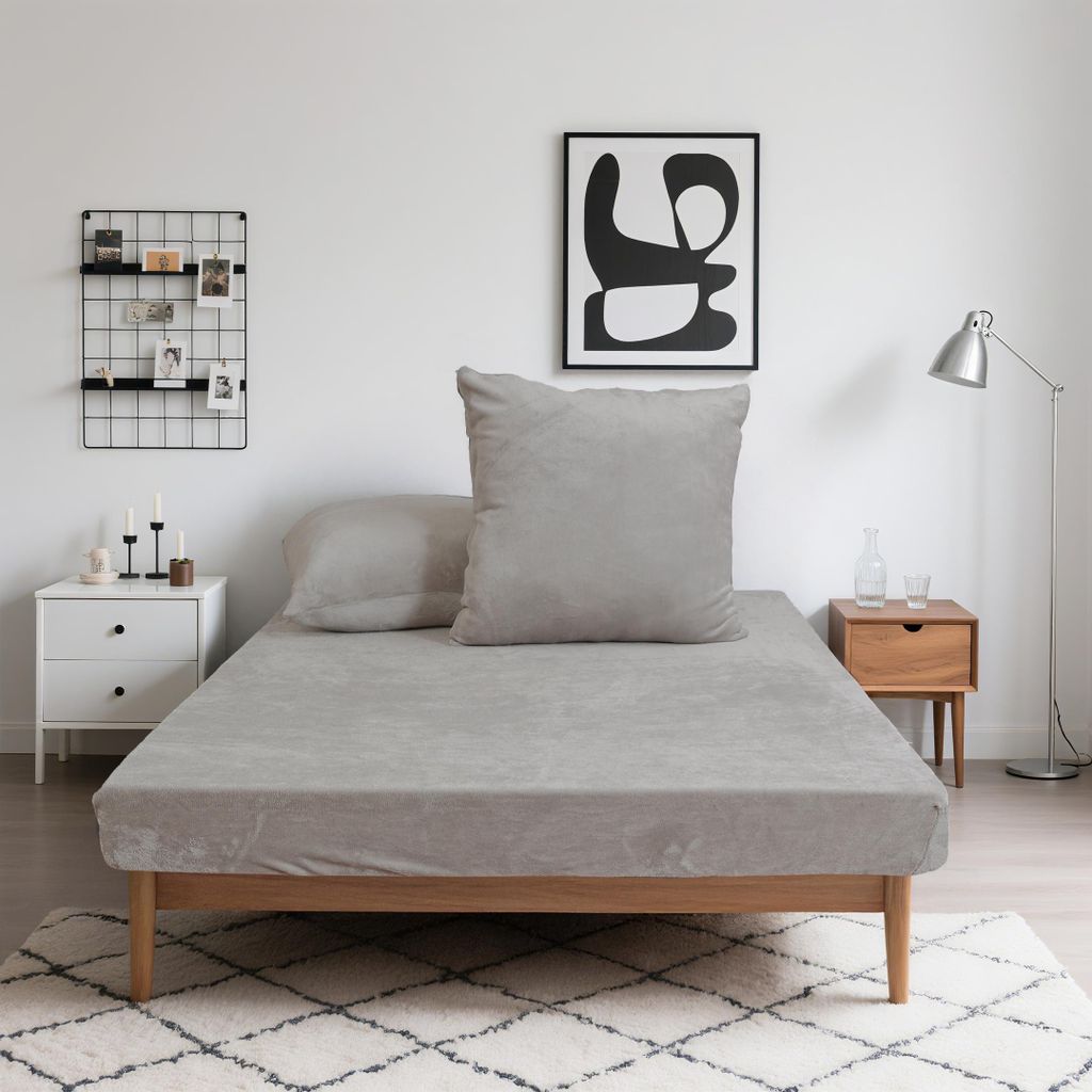 Flanell-Spannbettlaken Winter Microfaser extra weich & warm beidseitig angeraut 30 cm Steghöhe, 360°-Gummizug, pillingarm & pflegeleicht, Größe...