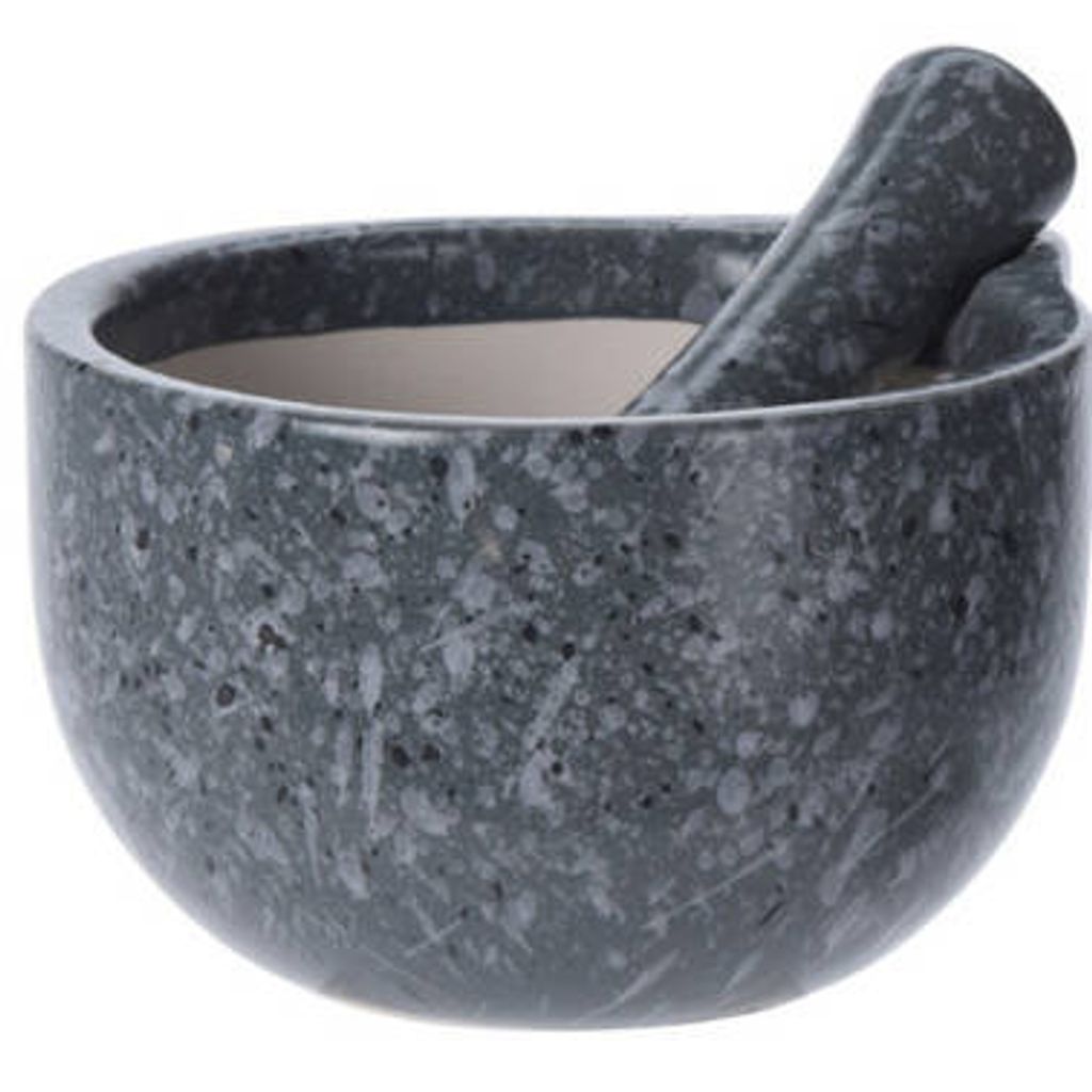 Küchenmörser mit Stößel, Keramik