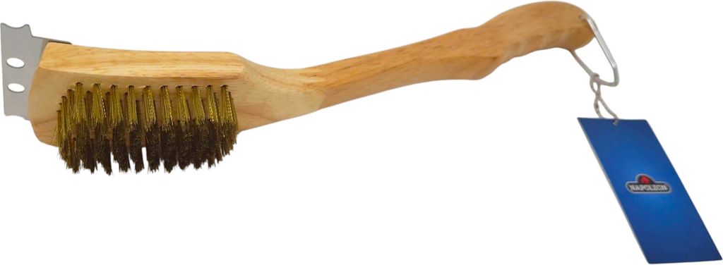 Spazzola per barbecue Napoleon in ottone con manico in Immagine del prodotto 