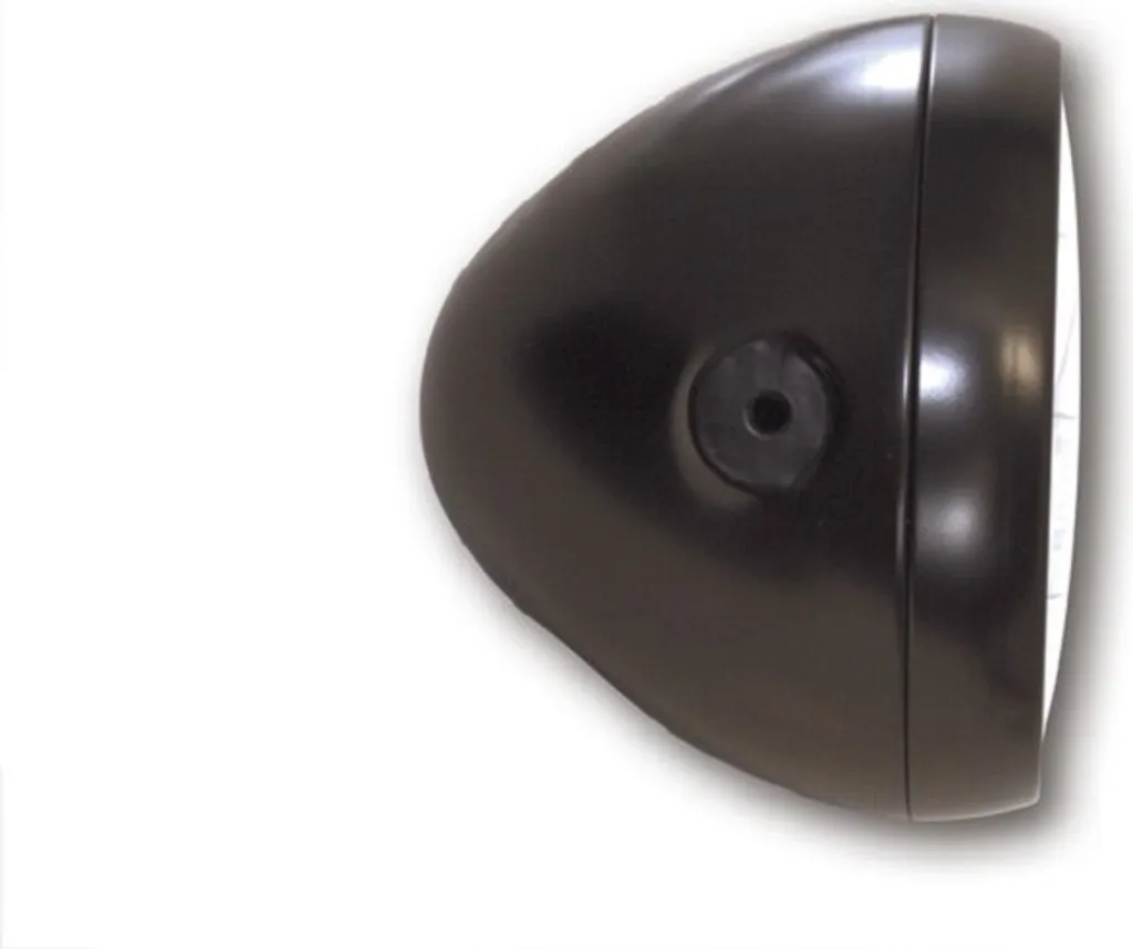 Phare HIGHSIDER Smart métal noir 6.5 pouces : visibilité et look moto
