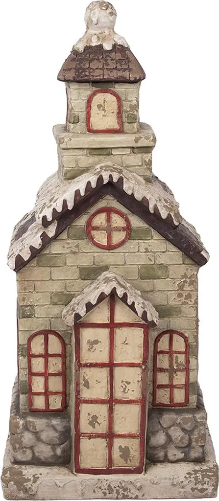 Figurine de décoration Maison en céramique Clayre & Eef 36x30x80 cm Vert