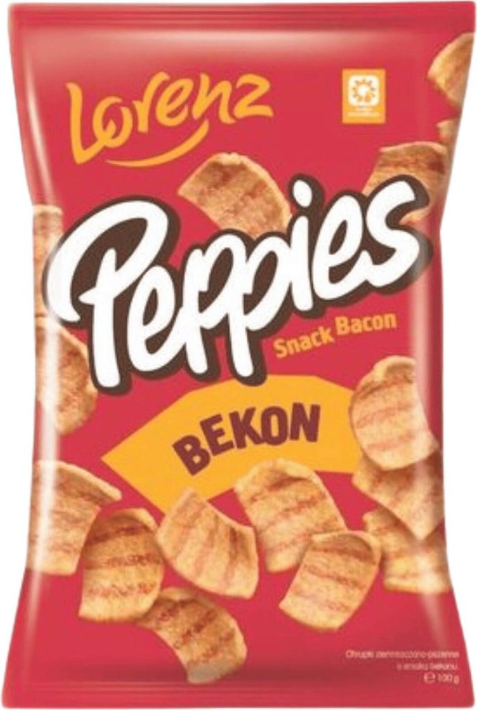 Peppies Prażynki o smaku bekonu 100 g Zdjęcie produktu 