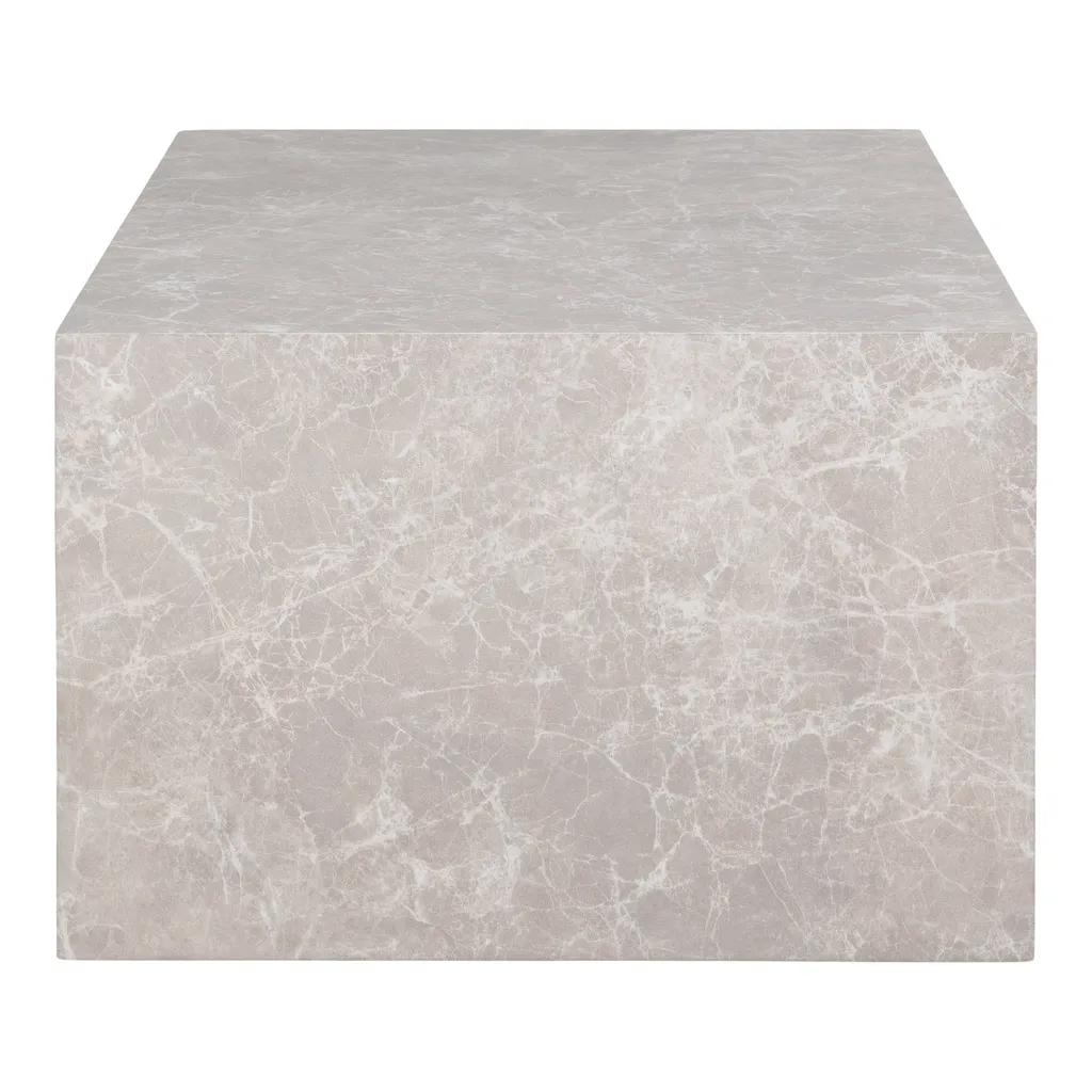 Table basse Prague en marbre blanc - Reproduction haut de gamme ø80cm