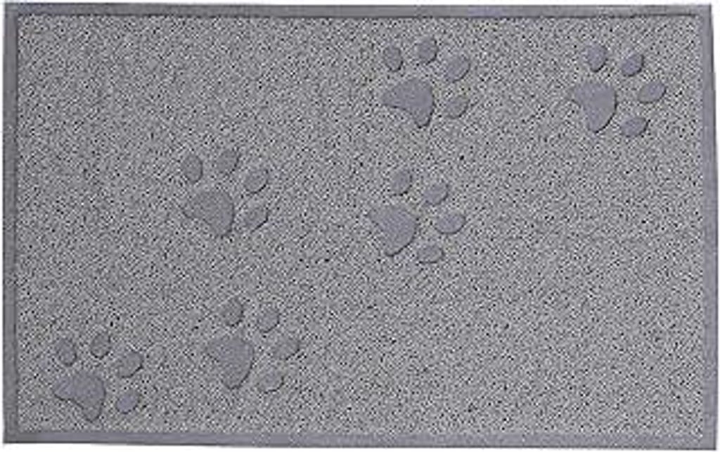 lionto Katzenklomatte aus robustem PVC, 32x45 cm, leicht zu reinigender Vorleger für Katzentoilette mit Anti-Rutsch-Beschichtung, Katzenstreumatte...