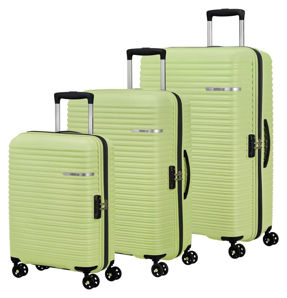 American Tourister Trolley Liftoff 3 PC Set D Sunny Lime hellgrün 79cm