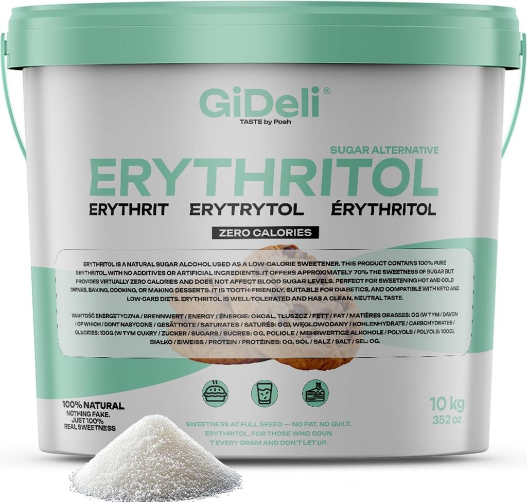 GiDeli Eritritolo 10kg secchio Sostituto dello zucchero Immagine del prodotto 