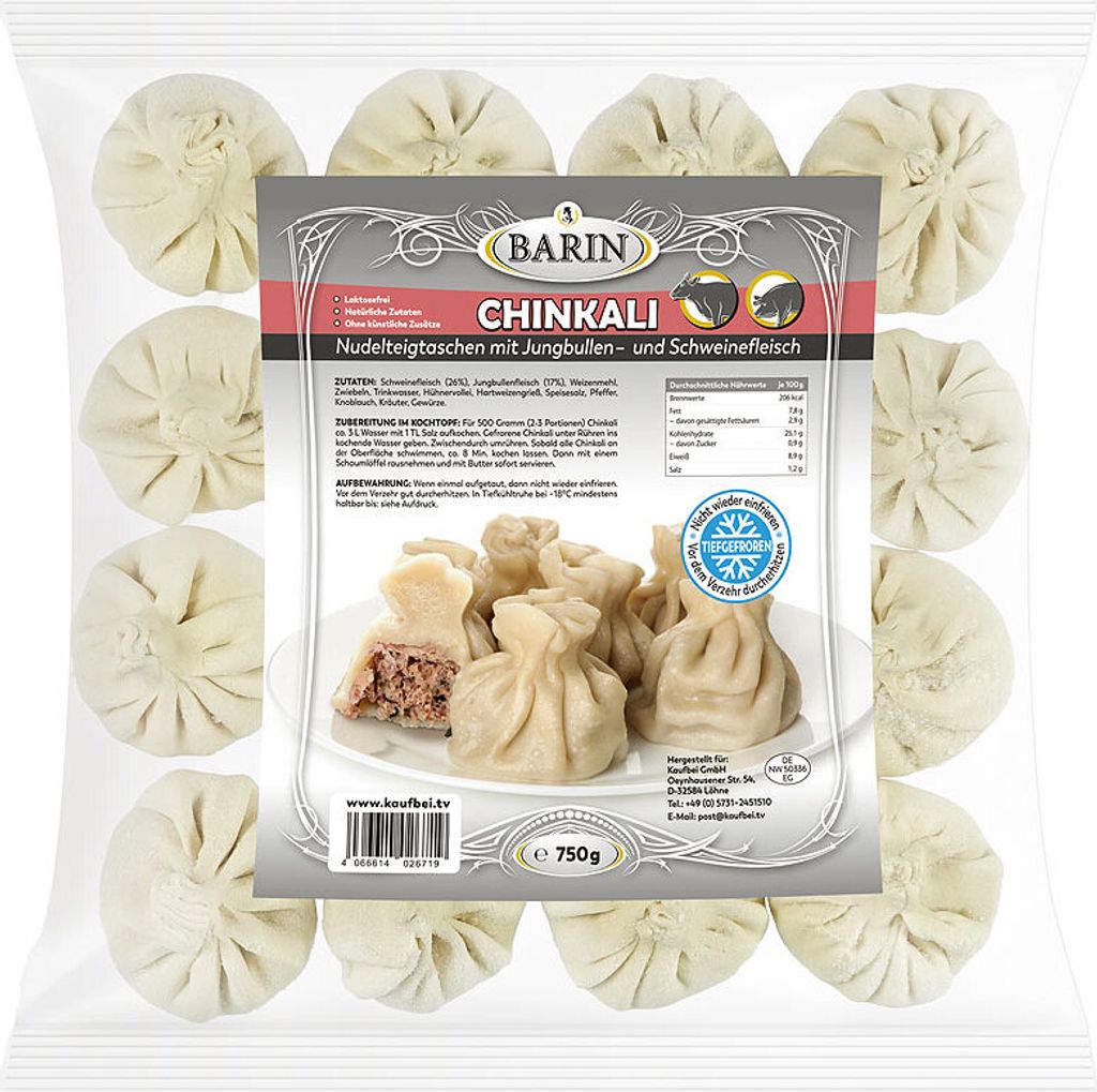 BARIN Chinkali mit Schweine- und Jungbullenfleisch, Produktbild 