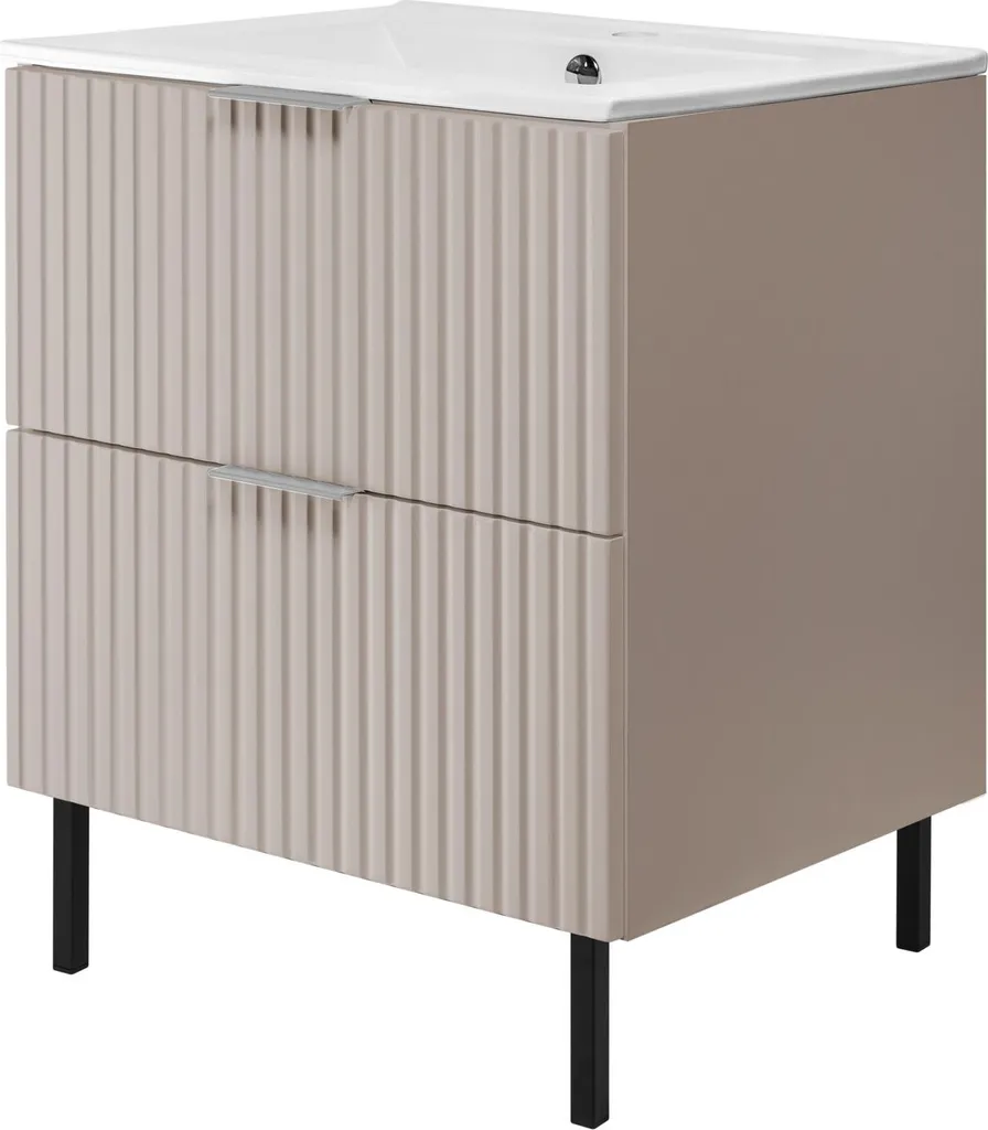 Meuble sous lavabo 60x77 cm idéal pour optimiser le rangement de douche