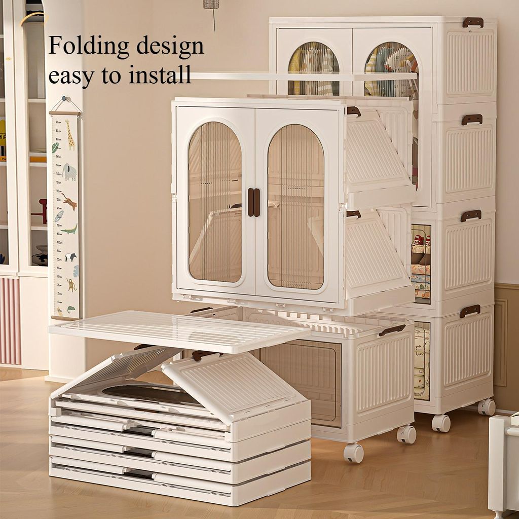3Schicht 70cm breit Kleiderschrank,Faltbarer Produktbild 