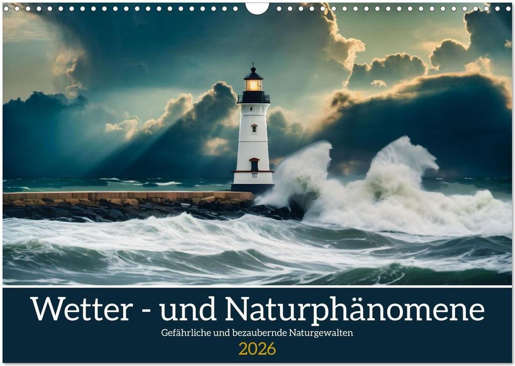 Wetter- und Naturphänomene (Wandkalender 2026 DIN A3 quer), CALVENDO Monatskalender
