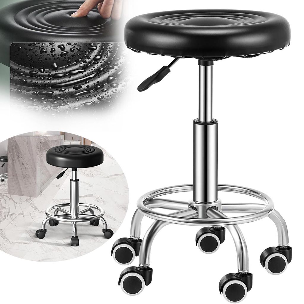 Rollhocker Höhenverstellbar, Arbeitshocker 360° Drehbar, Produktbild 