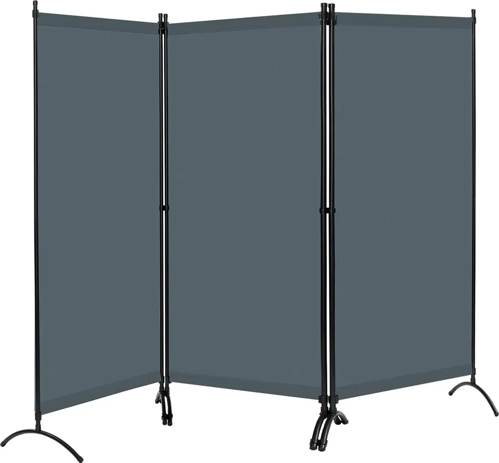 Séparation de Bureau et Balcon Mobile - Paravent Gris Foncé 60x32 cm