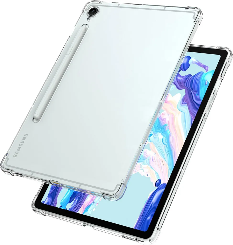 imoshion Custodia protettiva Samsung Galaxy Tab S9 FE, Samsung Galaxy Tab S10 FE Custodia Anti Shock Back Cover Custodia per telefono cellulare per Samsung Galaxy Tab S9 FE, Samsung Galaxy Tab S10 FE - Trasparente - 3
