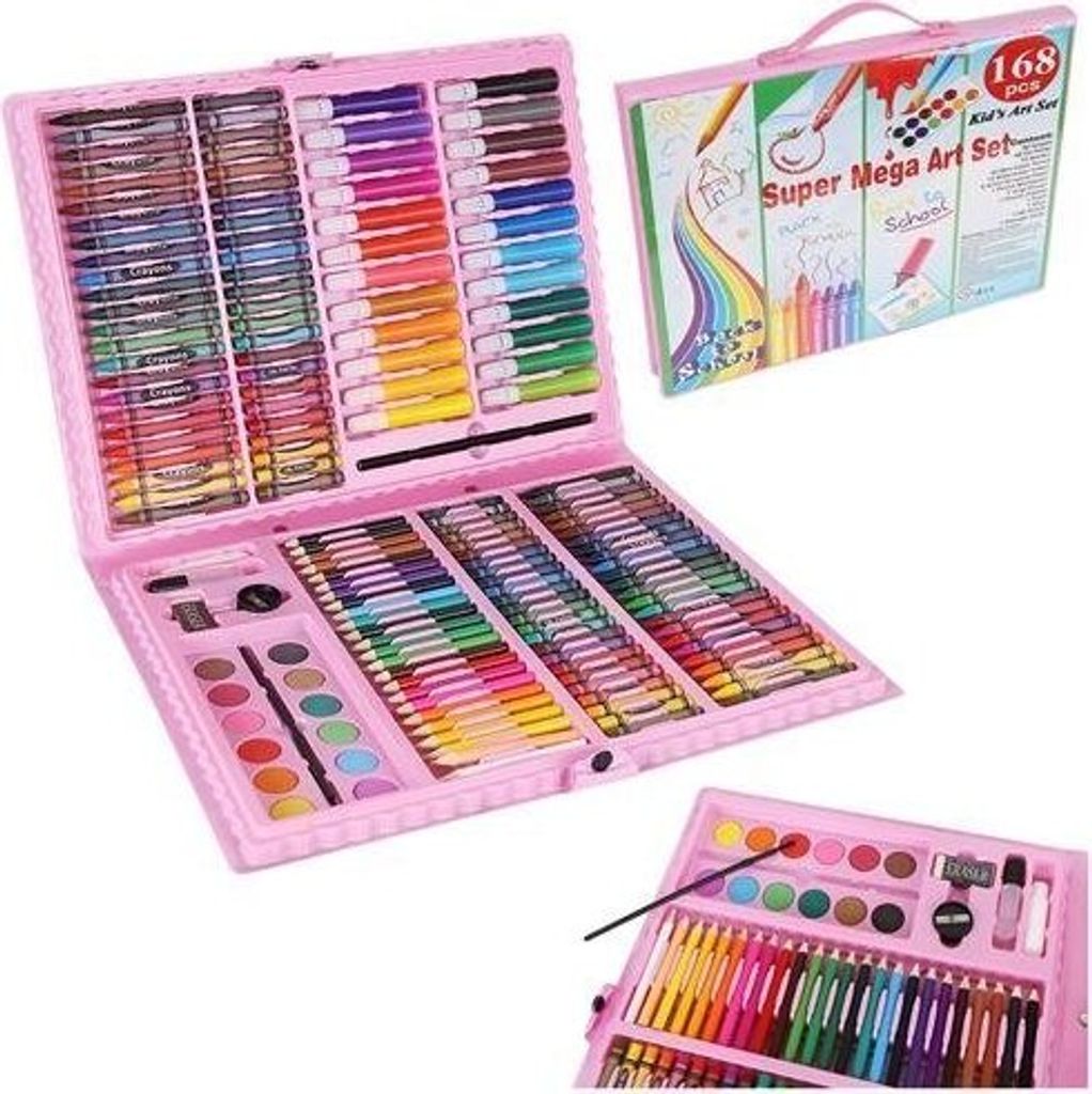 Maaleo 9174 Zestaw artystyczny Mega Art Set 168 szt. różowy Zdjęcie produktu