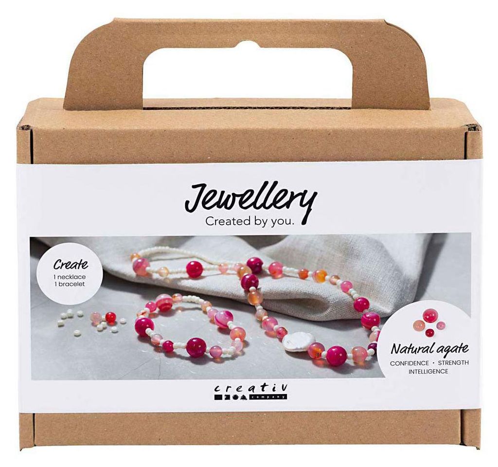 Creativ Company 977774, Perlen-Set, Mehrfarbig, Karton mit Aufhänger, China