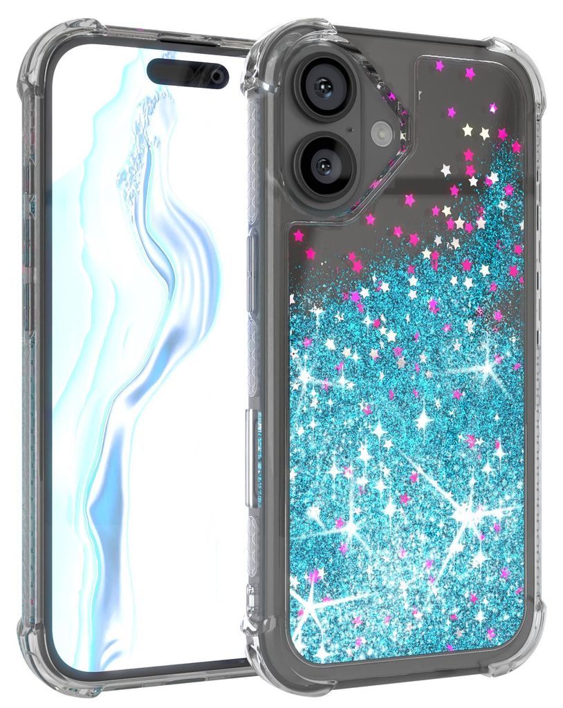 EAZY CASE - Glitzer Hülle kompatibel mit Apple iPhone 16 Produktbild 