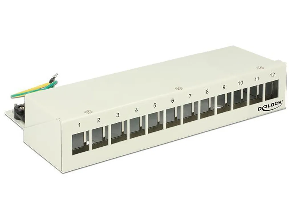Panneau de Brassage Keystone de Bureau Compact 6 Ports pour Réseau