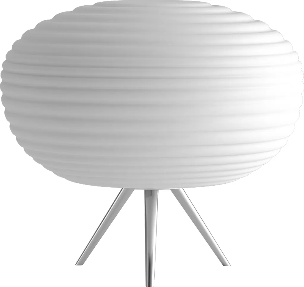 Lampe d'appoint verre blanc 34x34 cm pour une ambiance cocooning