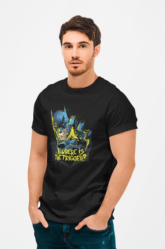 D&B Uni Polo MO00016_Batman_Schwarz-Größe 2XL
