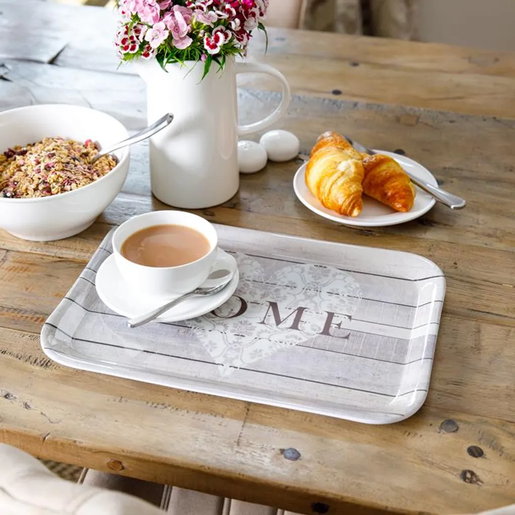 Plateau de service pour petit-déjeuner au lit ou apéritif convivial
