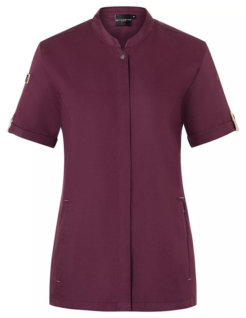 Karlowsky - "Green-Generation" Kochjacke für Damen LT5933 (42,5 cm) (Aubergine)