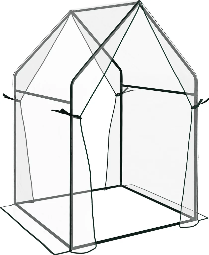 Serre d'hivernage pour plantes de terrasse 90x90x145cm double porte