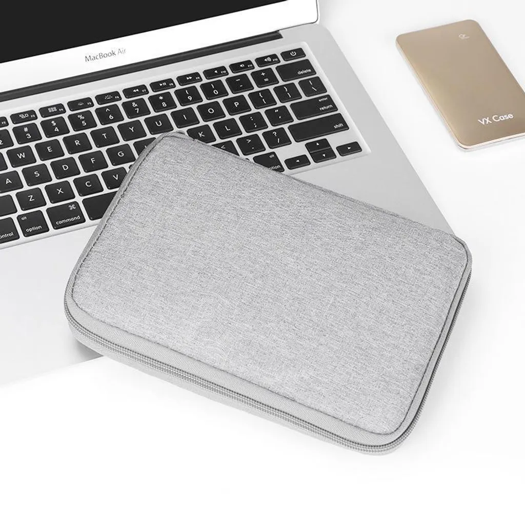 Custodia INF da Viaggio XS per Cavi e Gadget | Poliestere Grigio - 6