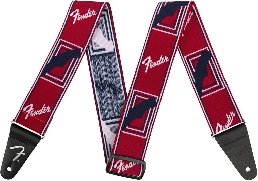 Sangle de guitare élastique Fender Weighless 2 avec logo monogrammé