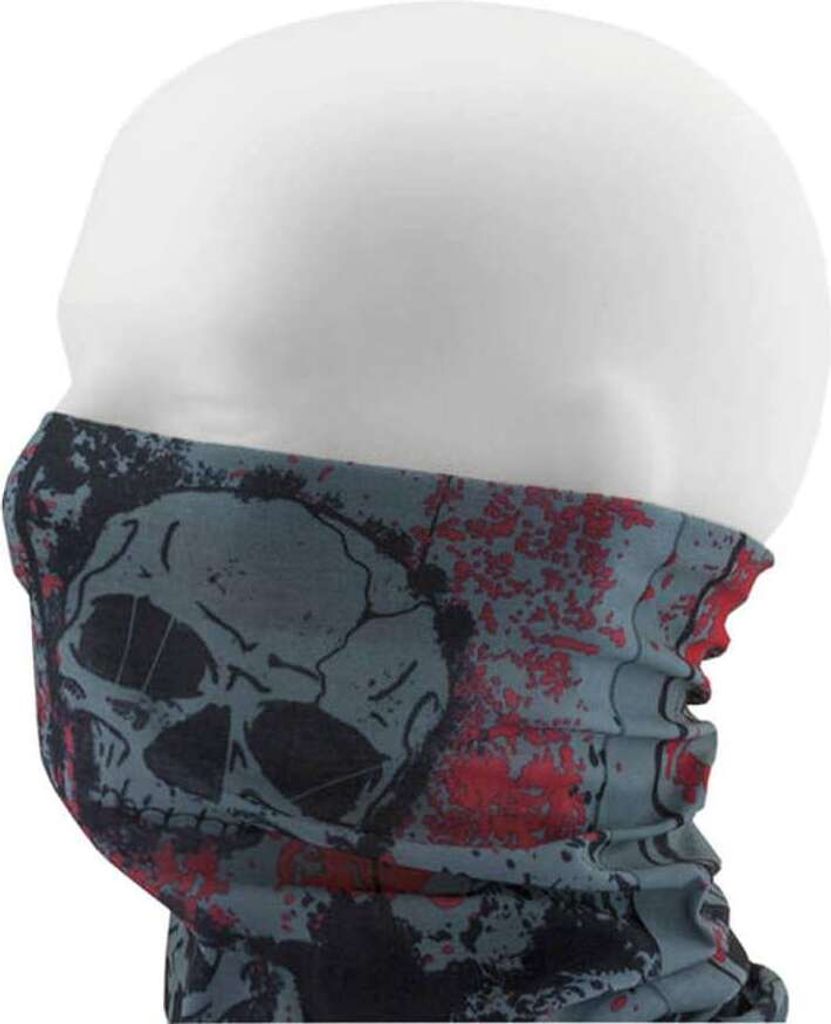 Oblique Unique Multifunktionstuch Schlauchtuch Halstuch Motorrad - Head with Red