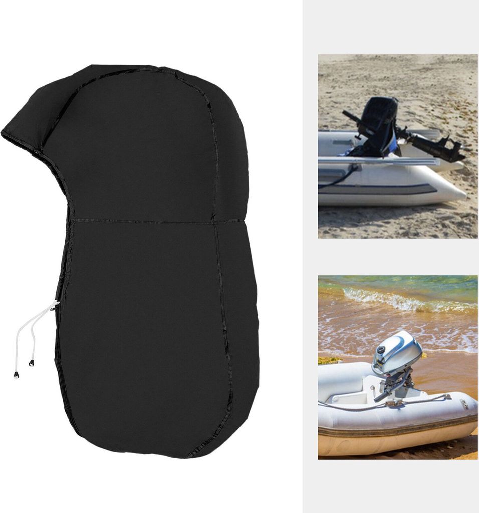 UK Custom Covers Außenbordmotorabdeckung – Wasserdicht, Für Motoren Bis 7–12 PS, Mit Reißverschluss