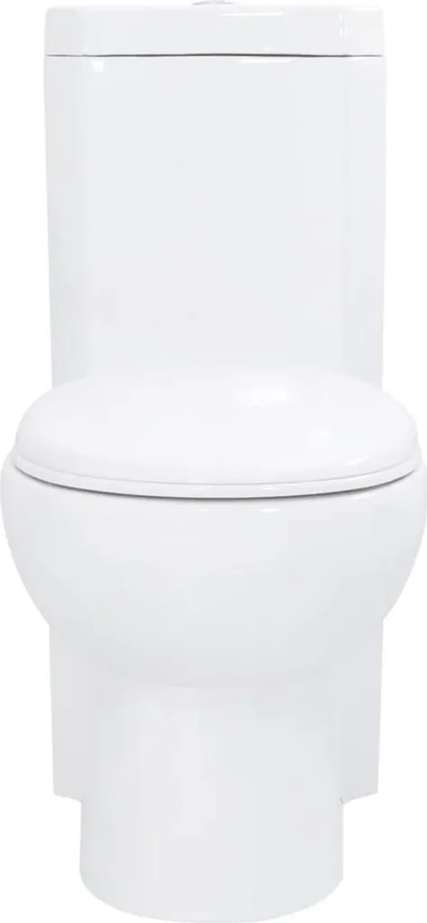 WC d'angle pour petite salle de bain vidaXL - Toilette céramique blanche
