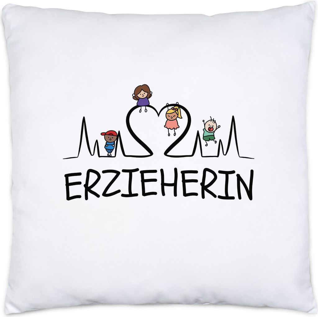 Erzieherin Kissen Inkl. Füllung Geschenk Erzieherin Tagesmutter Kindergarten Dankeschön Abschiedsgeschenk