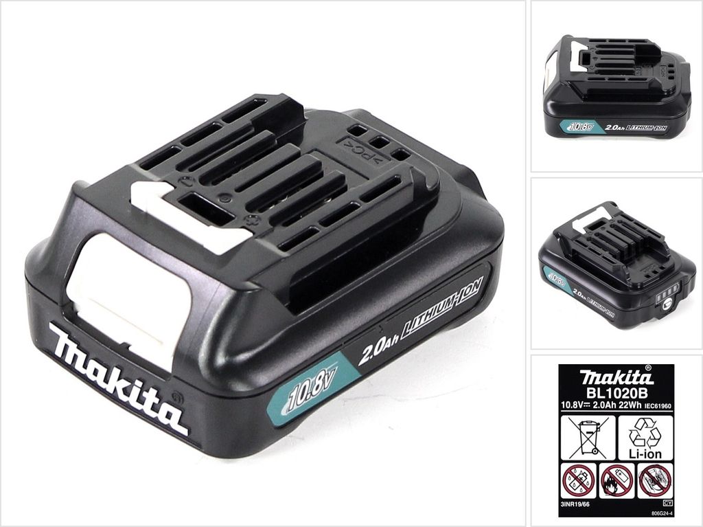 Makita BL 1020 B 10,8 V -  2,0 Ah / 2000 mAh Li-Ion Akku Produktbild 