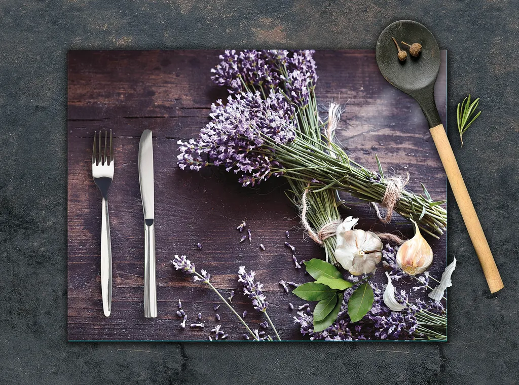 Tagliere Copriforno 30x22 cm Legno di Lavanda | Multiglass Design - 4