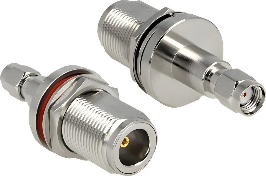 Adaptateur Delock N femelle vers RP-SMA femelle à encastrer 50 Ohm