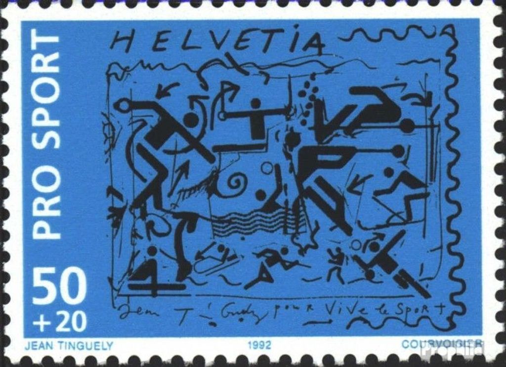 Briefmarken Schweiz 1992 Mi 1482 (kompl.Ausgabe) postfrisch Sporthilfe