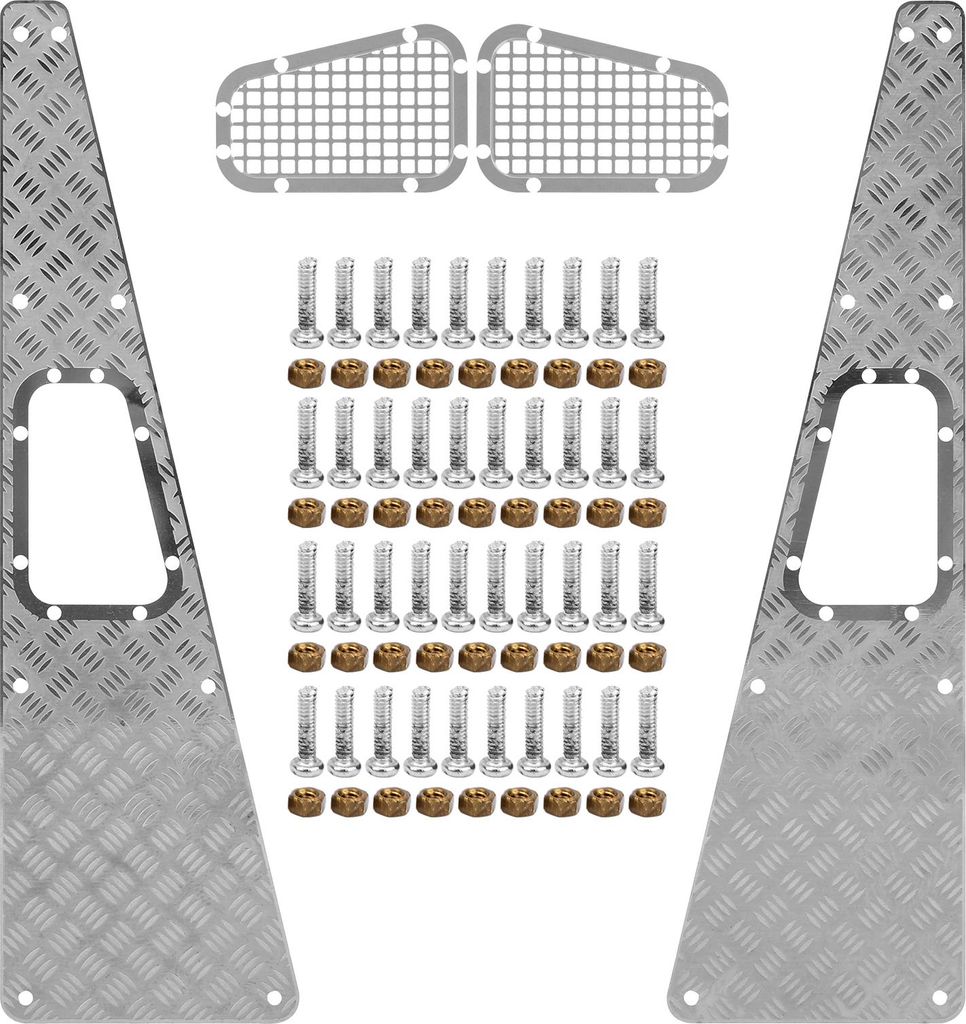 Metall -Skid -Platten -Seiten RC -Upgrade Teile Zubehör für Traxxas TRX4 1/10 Auto