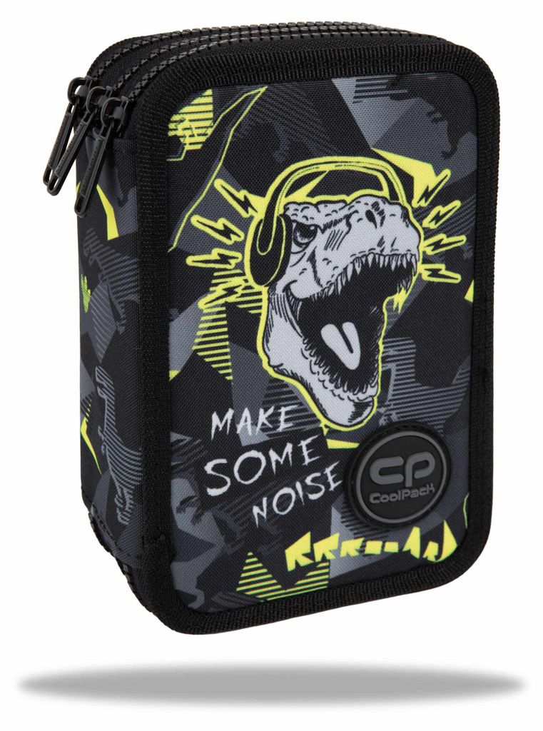 Piórnik potrójny z wyposażeniem Coolpack Jumper 3 Dinopark Obrázek produktu 