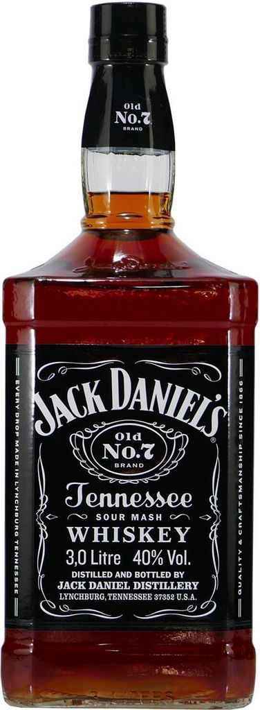 A bottle of Jack Daniel's Old No. 7 Tennessee Whiskey.