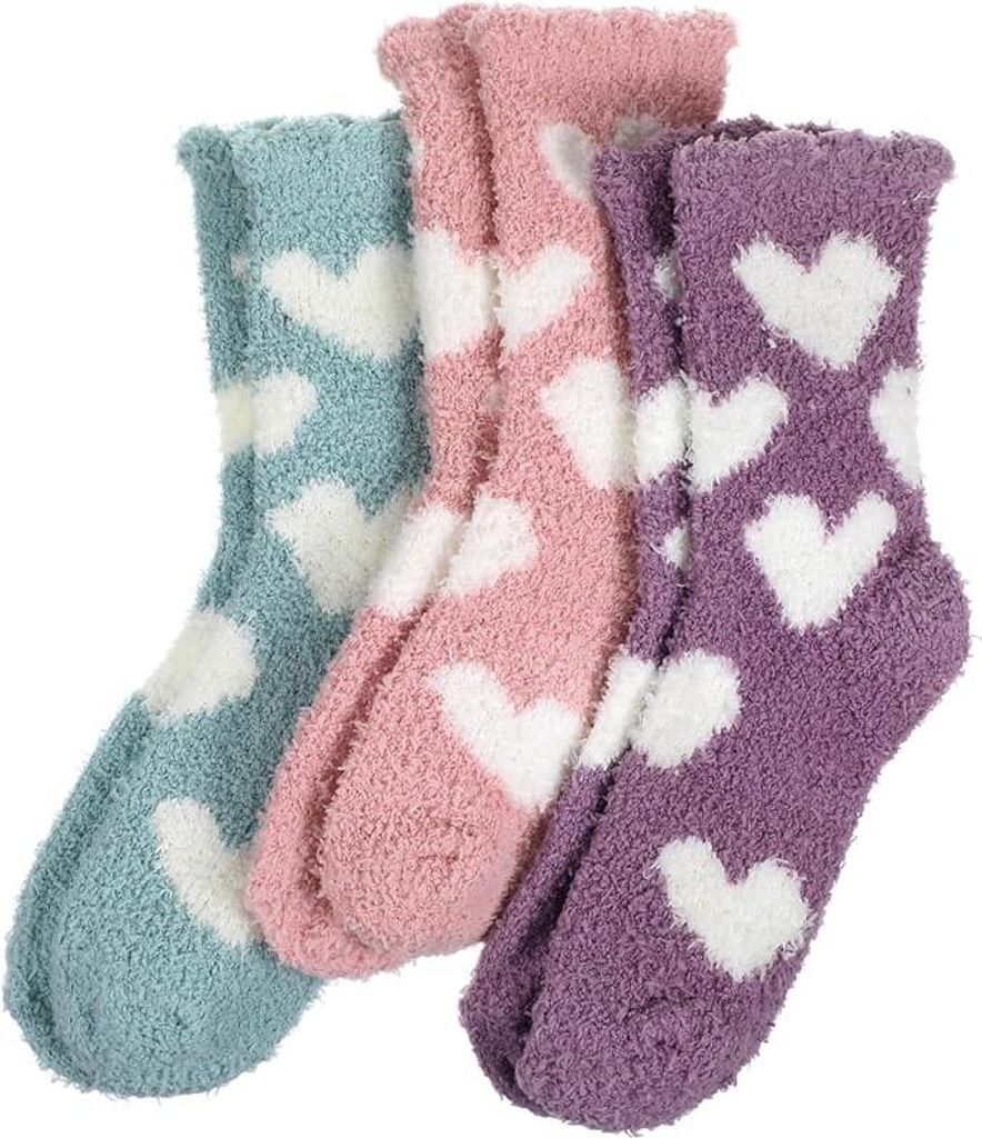 3 Paar Kuschelsocken Damen,Flauschige Socken aus Produktbild 