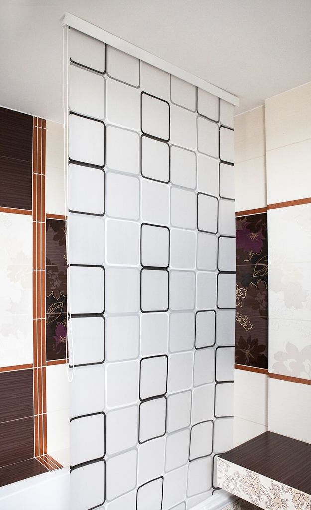 Polokasetová sprchová roleta model Quadro šedá 160x240 cm Obrázek produktu 
