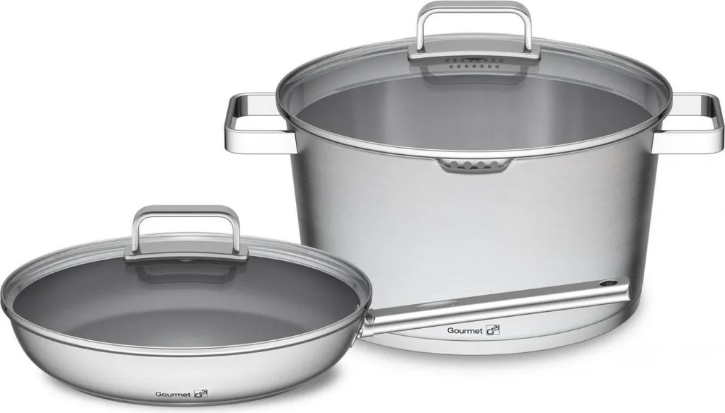 G21 Gourmet Magic Set Pentole Inox | Tecnologia 18/10 e Fondo Sandwich