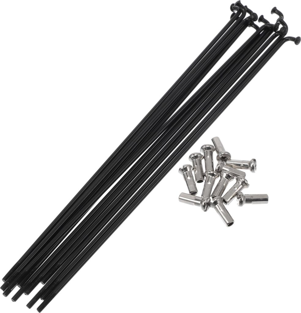Fahrradspeichen 14G 152mm Länge Fahrradrad Speichen 304 Edelstahl Schwarz 1 Satz