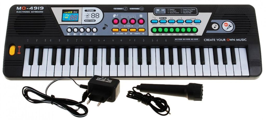 49klávesová klávesnice pro děti od 5 let, mikrofon + Obrázek produktu 